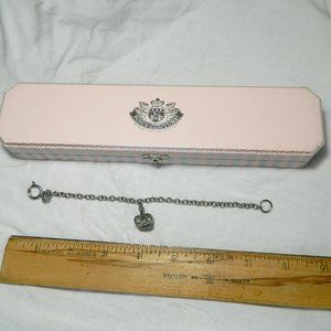 Juicy Couture $198 JRU3516 Crown Charm Bracelet